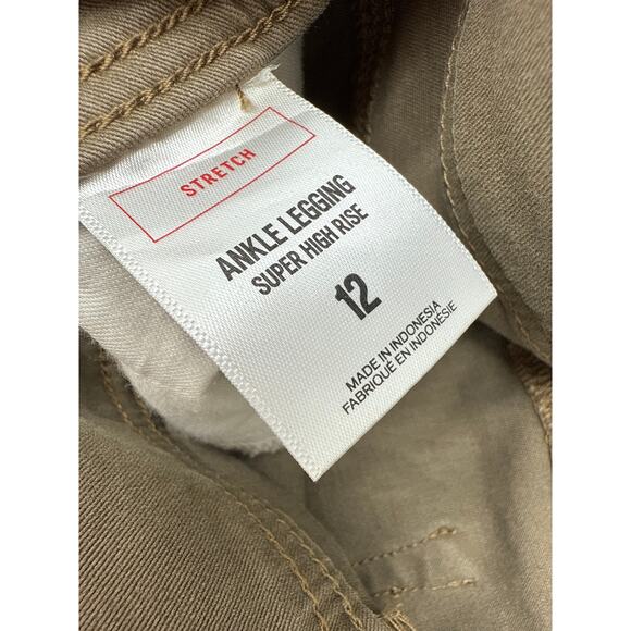 Express | Skinny Ankle Jeans | Women’s 12 | Green | Stretch Belted NWT - Picture 5 of 7